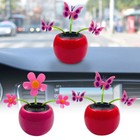 Solar Powered Dancing Flower Swinging Toys Vibrant Fashion Automobile