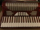 Vintage Polverini Bros Hybrid 41 Keys Red Accordion Made In Italy