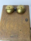 Early Antique 1900s Western Electric Telephone Oak Wooden Ringer Box Works