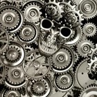 16oz Hydrographic Film   Activator Gears Metal Skulls Hydro Dip Dipping Wizard