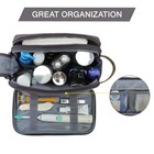 Bagsmart Toiletry Bag For Men Canvas Travel Toiletry Organizer Dopp Kit Water