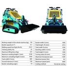 Free Ship 1587ib Mini Skid Steer Track Loader  13 5hp Gas Engin  pallet Forks