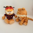 Lot Of 4 Different Vintage Garfield Plush Stuffed Animal Toy Ty Beanie Paws