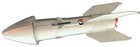 Vintage 1957 Astro Mfg  Strato Rocket Coin Bank - Berzac Creation  as Is No Key 