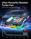 Gaming Laptop Cooling Pad With Full Rgb Lights  Powerful Cooler Fan Stand For 15