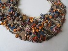 Kiki Smith Elaborate Beaded   Embroidered Big Cowl Necklace -- Pilchuck Resident