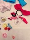 American Girl 18    Doll Clothes Julie Saige Mixed Lot Set Hair Accessories Hanger