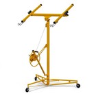     drywall Lift 11 Ft 150 Lbs Rolling Sheetrock Panel Hoist Jack  With 360   Adjus