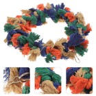  Parrot Swing Toy Bird Chewing Toys Soft Rope Ring Cotton Hanging