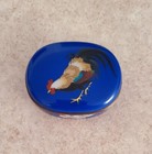 Fine Japanese Meiji Namikawa Sosuke Style Cloisonne Enamel Box Rooster   Hen