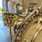 Silver Oval Mirror Vintage Wall Mirror French-italian Style In Silver Leaf