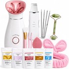 Facial Steamer Spa Kit  Nano Ionic Face Steamer For Facial Deep Cleansing - H   