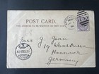 Gb Qv 1900 1d Lilac Illustrated Postcard Lovely Colour Soldier   Lady Boer War