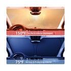  2025 Upgraded  Aokway Laser Reflective Windshield Sunshade   Thickened Uv-bl   