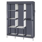 71 h Portable Closet Wardrobe Clothes Rack Storage Organizer With Shelf - Gray