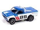 Auto World Xtraction 1972 Bre Datsun 620 Pickup  white   Blue  Ho Scale Slot Car