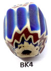 Old Facetted Original Antique Venetian Chevron African Trade Bead Bk4 Bg 71