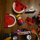 Junk Drawer Lot Of 33 Vintage Toys Cars Pirate Ship Parts And More 80s 90s