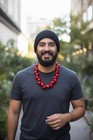 Red Resin Plastic Tribal Chief Ula Fala Necklace For Roman Reigns Costume