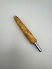 Hand Carved  Black Hills Pine Wood Seam Ripper Sewing Tool Brushed Chrome Finish