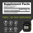 Nutrabio Creatine Monohydrate Powder - Muscle   Strength Support  Multiple Sizes
