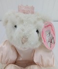 Russ Berrie Ariel White Princess Teddy Bear Plush 9  Stuffed Animal 387 Tags