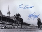 Secretariat Kentucky Derby Remote 8x10 Dbl Signed Framed Beckett Authentication