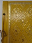 Vintage Gold Scrapbook Photo Album Gold Embossed Cord Bound Unused 6 Pages Nos