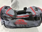 Adidas Gray Black Red Duffel Gym Bag Sports Travel Workout Carry Bag