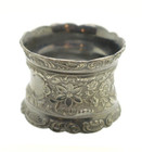 Antique Heavy Silverplate Napkin Ring Single Not Engraved No Monogram Victorian