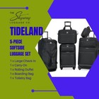 5-piece Softside Luggage Set Rolling Duffel Tote Toiletry Kit Spinner Wheels New