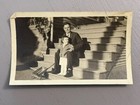 Vintage Photo Antique Toy Wagon Young Boy With Father Man 1910   s