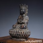 12  Old Antique Tibet Tibetan Buddhism Temple Bronze Guanyin Bodhisattva Statue