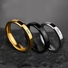 Custom Stainless Steel Engraving Ring Name Ring Personalized Jewelry Unisex Gift