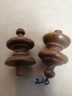 Lot Of 2 Nos Wooden Finials  218