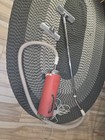 Working Vintage Canadian Electrolux Red Canister Vacuum Complete Set