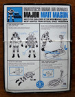 1966 Mattel Major Matt Mason Flight Pak  -  Unpunched - New   Factory Sealed 