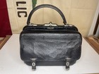 Antique Steinmetz Doctor s Bag Black Leather Gladstone Bag Purse Surgeon s Vtg