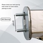 Chrome Steel Heavy Duty Straight Spring Loaded Mud Flap Hanger For Semi Trucks