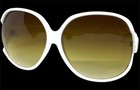 Oversize Exaggerated Vintage Retro Style Sunglasses Huge Jumbo Large White Frame
