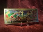 Rare Rick   Morty Gold Foil Novelty 100 Dollar Bill 