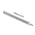 2 Pcs M10-1 5x150mm 304 Stainless Steel Fully Threaded Rod Long Threaded