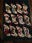 Needlepoint Mini Stockings 12 Days Of Christmas Complete Set Excellent Condition