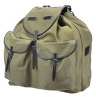 German Ww2 M31 Rucksack With Leather Straps Field Green