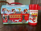 Vintage Walt Disney Fire Fighters Lunchbox And Thermos