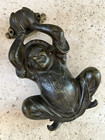 8 x5  Antique C 1887 Victorian Chinese Jester Architectural Salvage Doorknocker