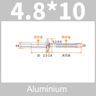 Structural Pop Rivets Dome Head Steel Monobolt Breakstem Fasteners 4 8mm 6 4mm