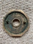 Recliamed Original Large Cast  Brass  Door Knob Back Plate