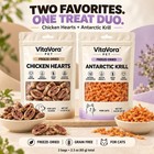 Vitavora Freeze-dried Cat Treats 2 Pack Chicken Hearts   Antarctic Krill Grain F
