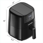 Chefman 2qt Digital Space Saving Compact Air Fryer W  Nonstick Basket Black New